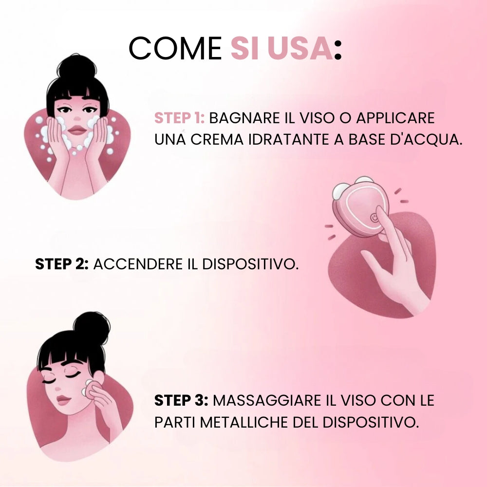 Massaggiatore Facciale a Micro Impulsi